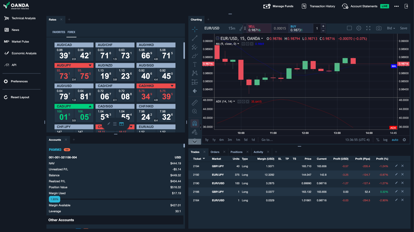 Dark theme screen shot